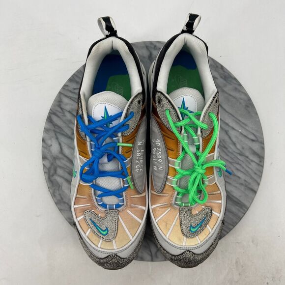Nike Air Max 98 Sneakers Mens 12 On Air NYC LA Mezcla Grey Electro Green CI1502 - Picture 8 of 12